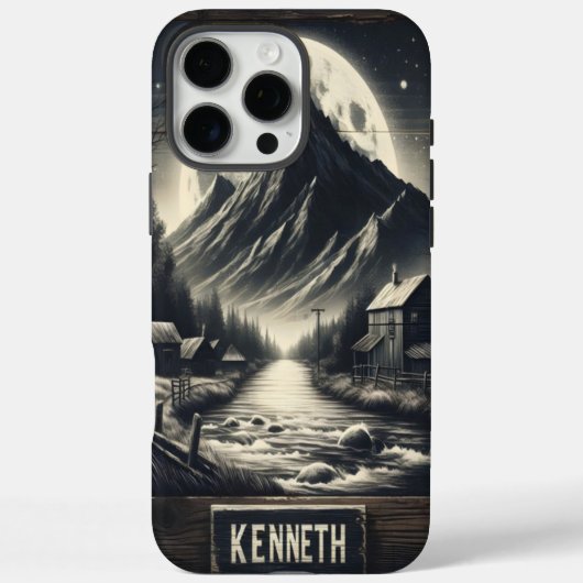 Het maanlicht boven Kenneth Creek Case-Mate iPhone Case (Achterkant)