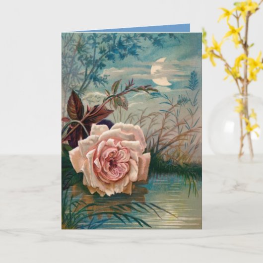 Het maanlicht nam toe kaart (Gele Bloem)