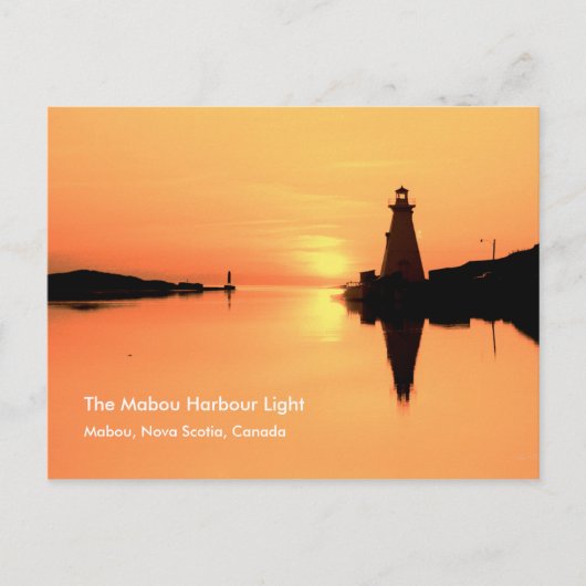 Het Mabou Harbour Light, Mabou N.S. Briefkaart (Voorkant)