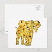 Het Macaroni-briefkaart uit de elephant Briefkaart (Voorkant / Achterkant)