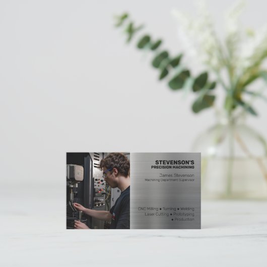 Het machinaal bewerken en Metaal Fab Aluminiumeffe Visitekaartje (Staand voorkant)