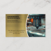 Het machinaal bewerken en Metaal Fab Messing Effec Visitekaartje (Voorkant)