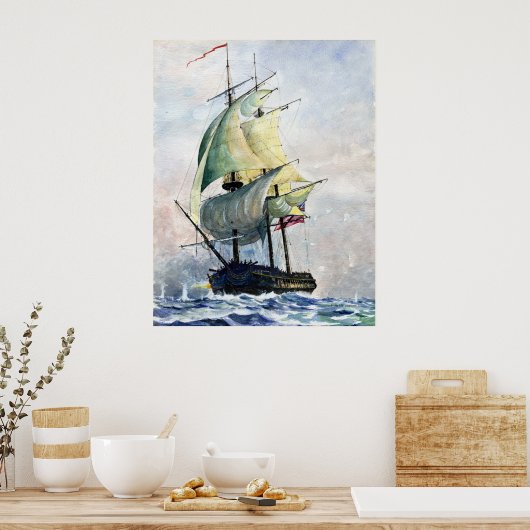 Het machtige schip - poster (Keuken)