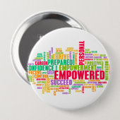 Het machtigen van of het Empowerment van Zelf als Ronde Button 4,0 Cm (Voorkant /achterkant)