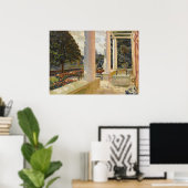 Het MacMonnies landgoed terras in Giverny Poster (Thuiskantoor)