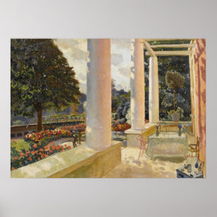 Het MacMonnies landgoed terras in Giverny Poster