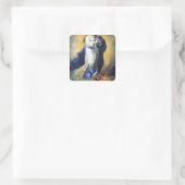 Het maculair concept van El Escorial Vierkante Sticker (Tas)