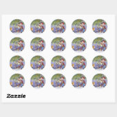 HET MAD HATTERS THEEFEEST RONDE STICKER (Vel)