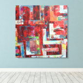 Het Magazijn 24 x 24 Ingepakt Canvas Afdruk (Insitu (Houten vloer))