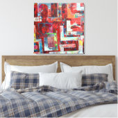 Het Magazijn 24 x 24 Ingepakt Canvas Afdruk (Insitu (Slaapkamer))