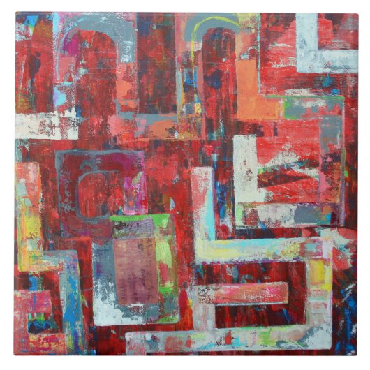 Het magazijn 6 x 6 keramische Tegel Tegeltje (Voorkant)