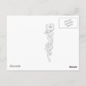 Het magenta Briefkaart van de Hibiscus (Achterkant)