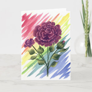 Het magenta nam Wenskaart toe Kaart