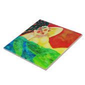 Het magere Dipper Abstracte Acryl Schilderen Tegeltje (Zijkant)