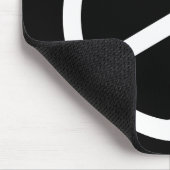 Het magere Witte Symbool van de Vrede Muismat (Hoek)