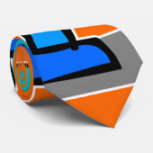 Het Magic Crayons Blue Robot-stropdas Stropdas (Opgerold)