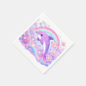 Het Magical Dolphin Baby shower Servet (Hoek)