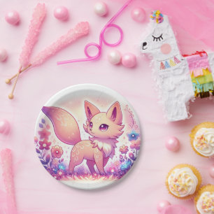Het Magical Fox Baby shower Papieren Bordje