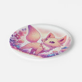 Het Magical Fox Baby shower Papieren Bordje (Gekanteld)