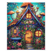 Het magisch gesneden boomhut Poster (Voorkant)