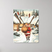 Het magische bezoek van de Kerstman Canvas Afdruk (Voorkant)