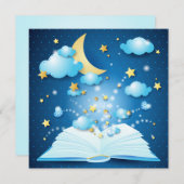 Het magische boek, uitnodiging (Voorkant / Achterkant)