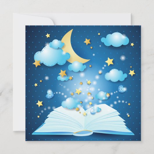 Het magische boek, uitnodiging (Voorkant)