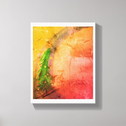 Het magische canvas met kerstbomen geeft thuis hel afdruk (Voorkant)