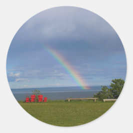 Het magische Gieten in de Oceaan Ronde Sticker