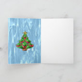 Het Magische Kerstmis Gevouwen Wenskaart van Kaart (Binnen)