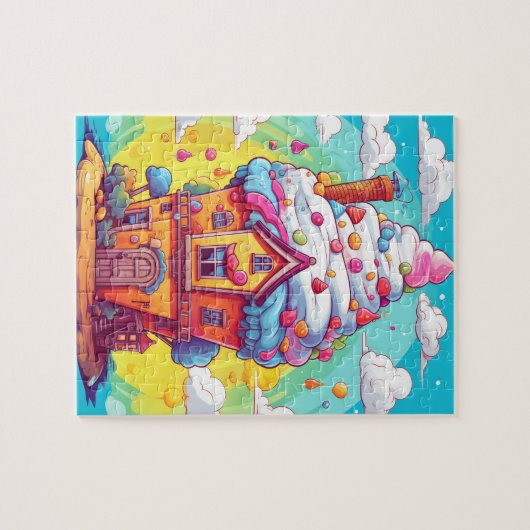 Het magische land van snoep legpuzzel (Horizontaal)