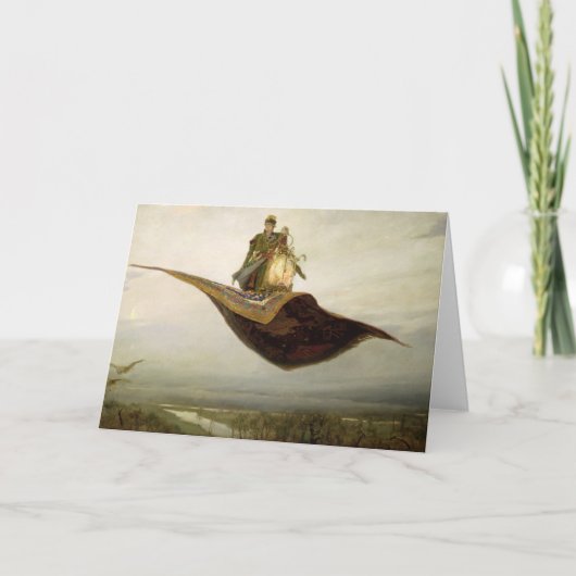 Het magische tapijt, 1880 kaart (Voorkant)