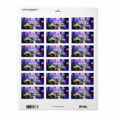 Het magische tuinadres etiket (Full Sheet)