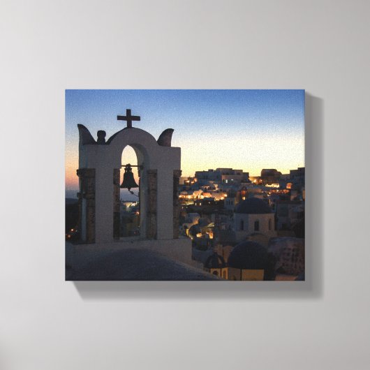 HET MAGISCHE UUR VAN OIA CANVAS AFDRUK (Voorkant)