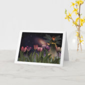 Het Magische wenskaart van de Nacht van de fee Kaart (Gele Bloem)