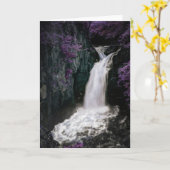 Het magische wenskaart van de Waterval Kaart (Gele Bloem)