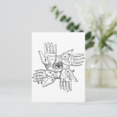 Het magische wiel briefkaart (Staand voorkant)