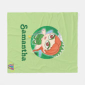 Het Magische Woud van Alyssa Fleece Deken (Voorkant (Horizontaal))