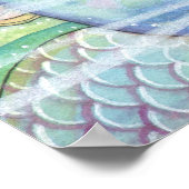 Het Magische Zee schildpadden Zeemeermin Poster (Hoek)