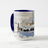 Het Magpie-schilderij, beroemde kunst Mok (Voorkant links)