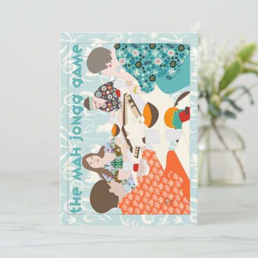 Het Mah Jongg-spel Kaart (Staand voorkant)