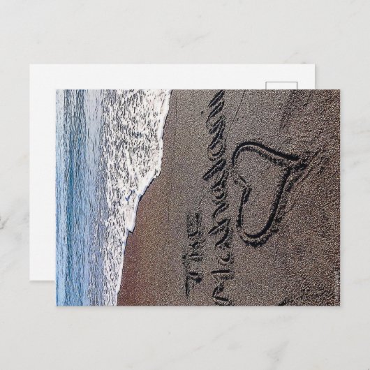 Het Mahalani-strand Briefkaart (Voorkant / Achterkant)