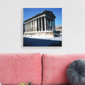 Het Maison Carree Canvas Afdruk (Insitu (Woonkamer))