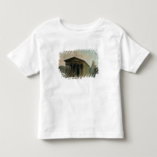Het Maison Carree met het amfitheater Kinder Shirts (Voorkant)