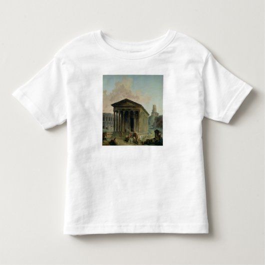 Het Maison Carree met het amfitheater Kinder Shirts (Voorkant)