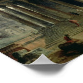 Het Maison Carree met het amfitheater Poster (Hoek)