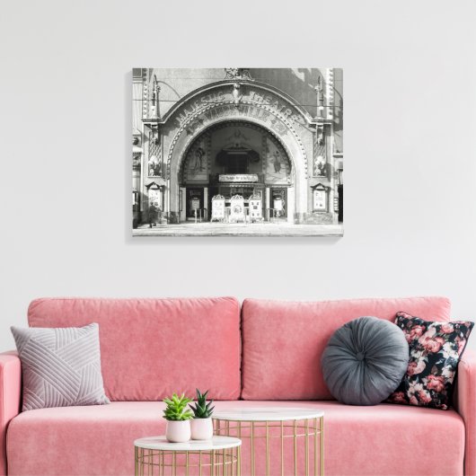 Het majestueuze theater, 1910 canvas afdruk (Insitu (Woonkamer))