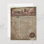 Het maken en het ploegen, van een Kalender Briefkaart (Voorkant / Achterkant)