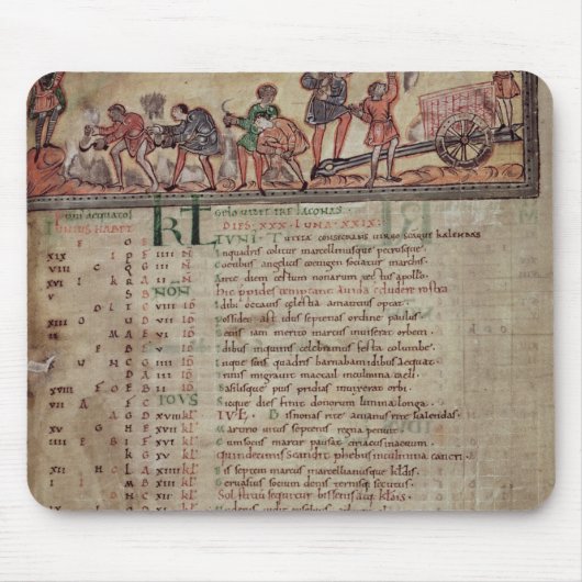 Het maken en het ploegen, van een Kalender Muismat (Voorkant)