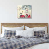 Het maken in de ochtend canvas afdruk (Insitu (Slaapkamer))